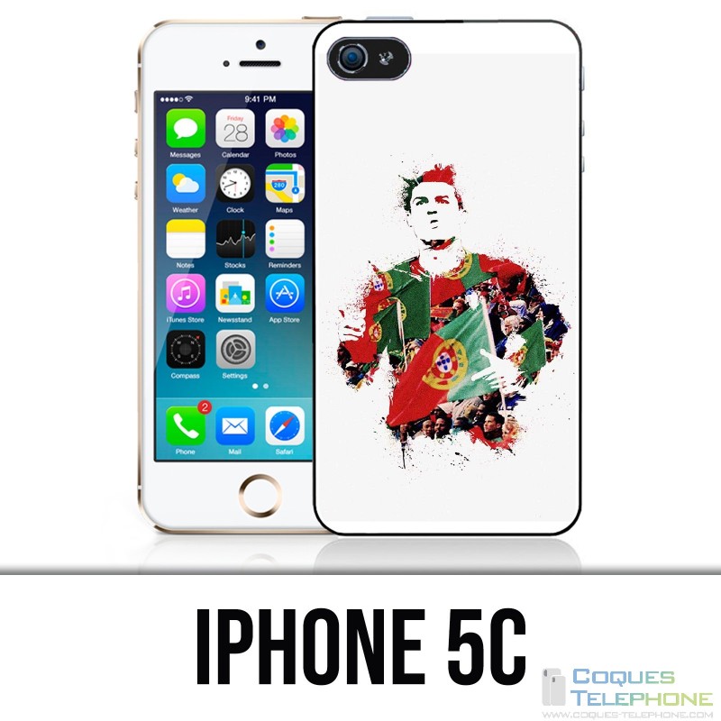 Funda iPhone 5C - Ronaldo Lowpoly