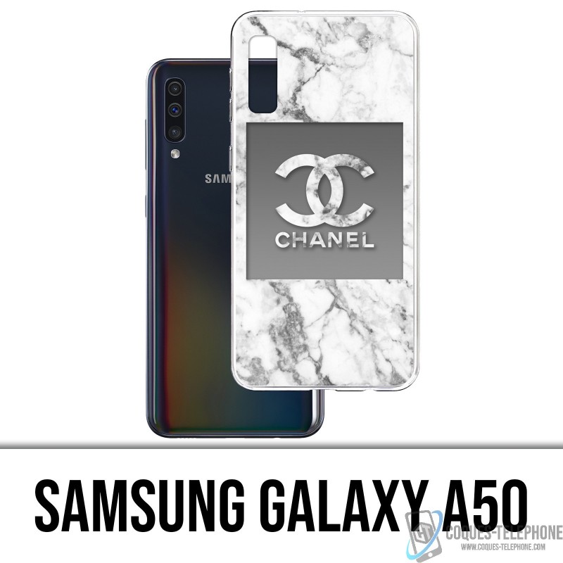 Samsung Galaxy A50 Custodia - Chanel Marmo Bianco