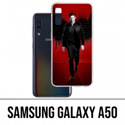 Coque Samsung Galaxy A50 - Lucifer ailes mur