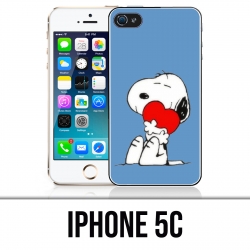 Custodia per iPhone 5C - Snoopy Heart