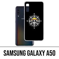 Samsung Galaxy A50 Custodia - Logo della bussola in un pezzo unico