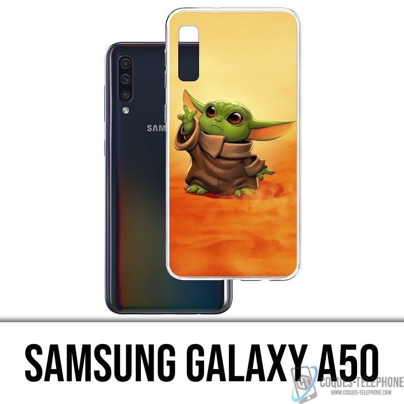 Case Samsung Galaxy A50 - Star Wars baby Yoda Fanart