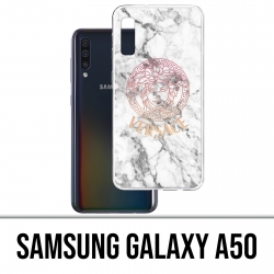 Samsung Galaxy A50 Custodia - Versace marmo bianco