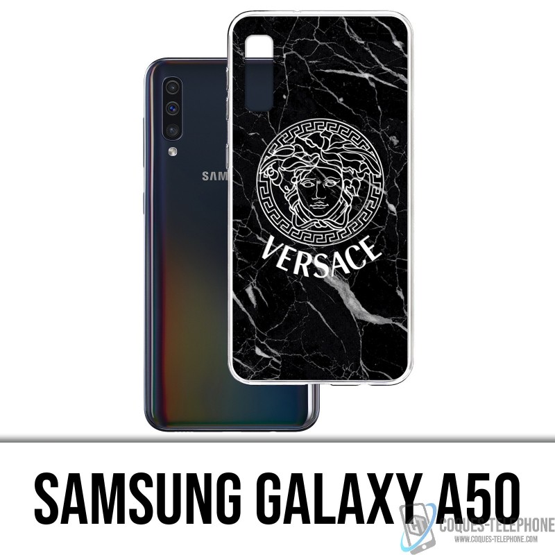 Samsung Galaxy A50 Case - Versace Marmor schwarz