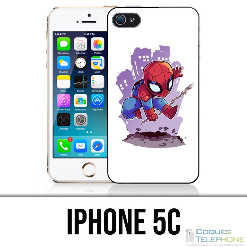 Funda iPhone 5C - Spiderman Cartoon