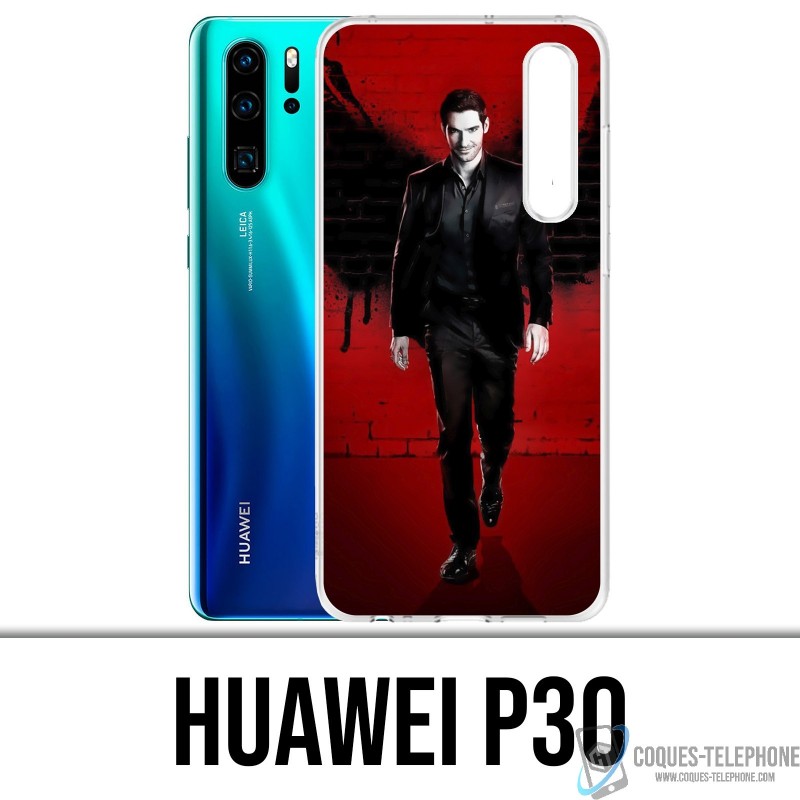 Coque Huawei P30 - Lucifer ailes mur