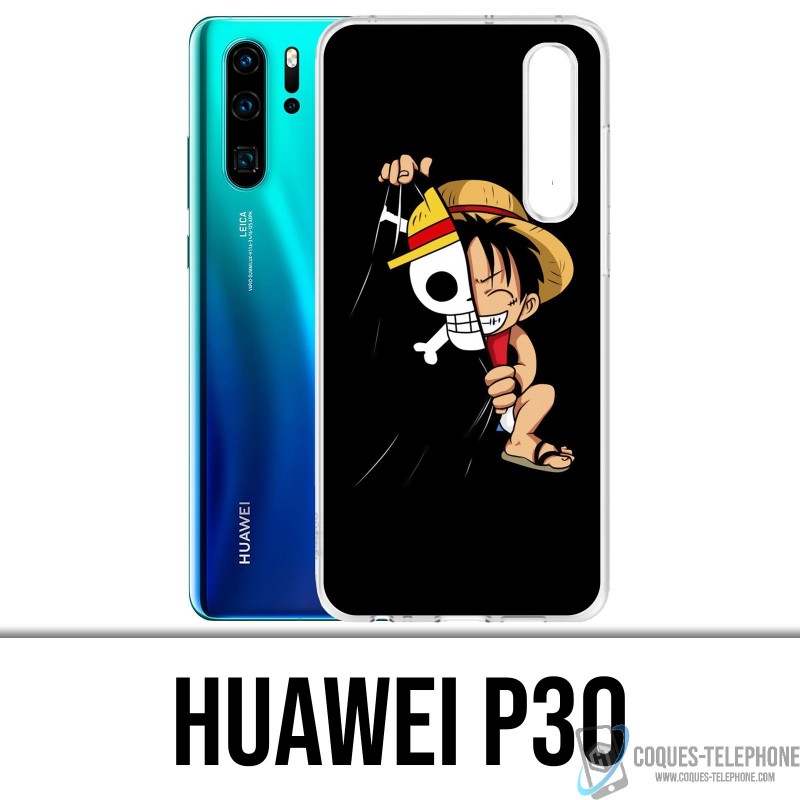 Huawei P30 Custodia - One Piece baby Luffy Flag