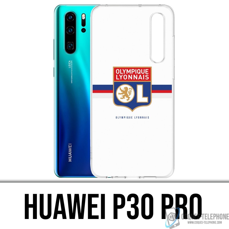 Coque Huawei P30 PRO - OL Olympique Lyonnais logo bandeau