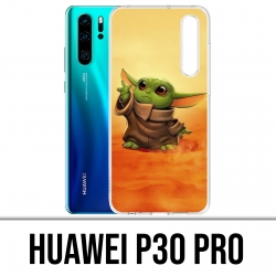 Funda Huawei P30 PRO - Star Wars baby Yoda Fanart