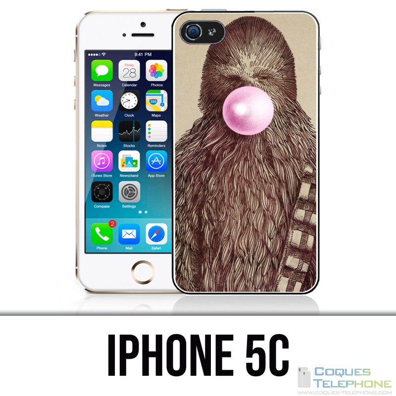 Coque iPhone 5C - Star Wars Chewbacca Chewing Gum