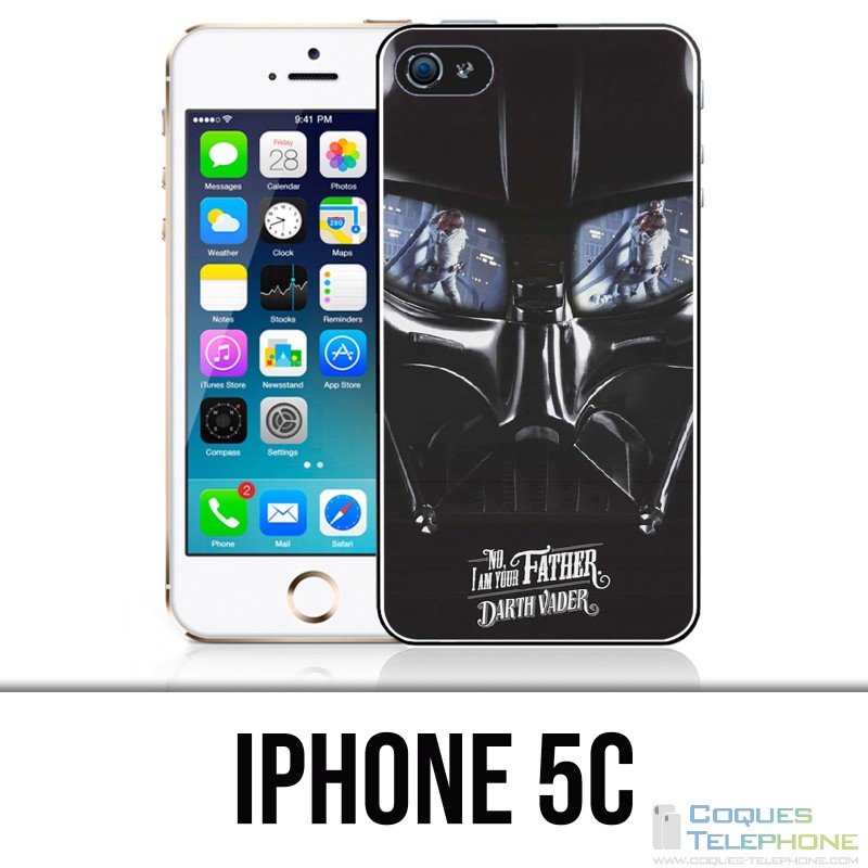 Custodia per iPhone 5C: Star Wars Dark Vader Moustache