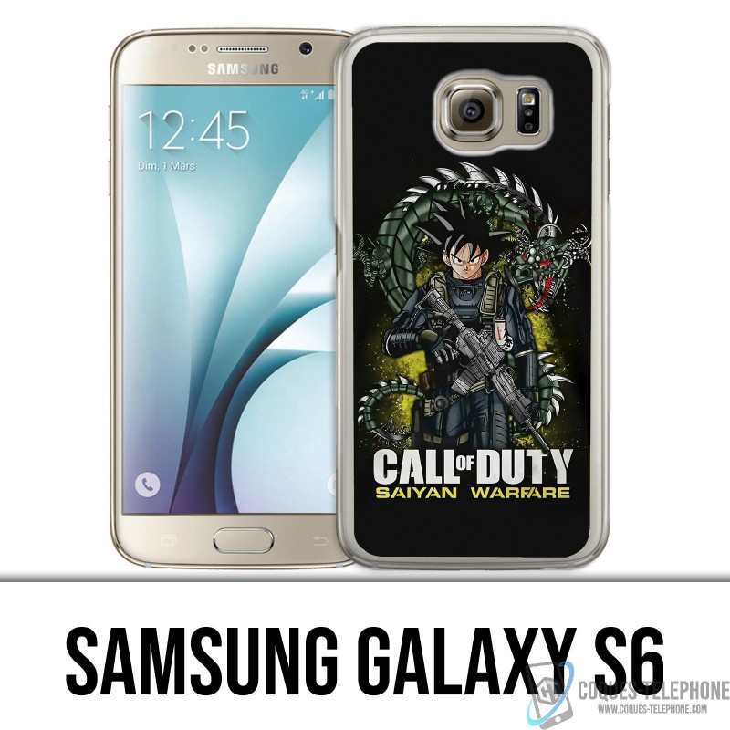 Samsung Galaxy S6 Custodia - Call of Duty x Dragon Ball Saiyan Warfare