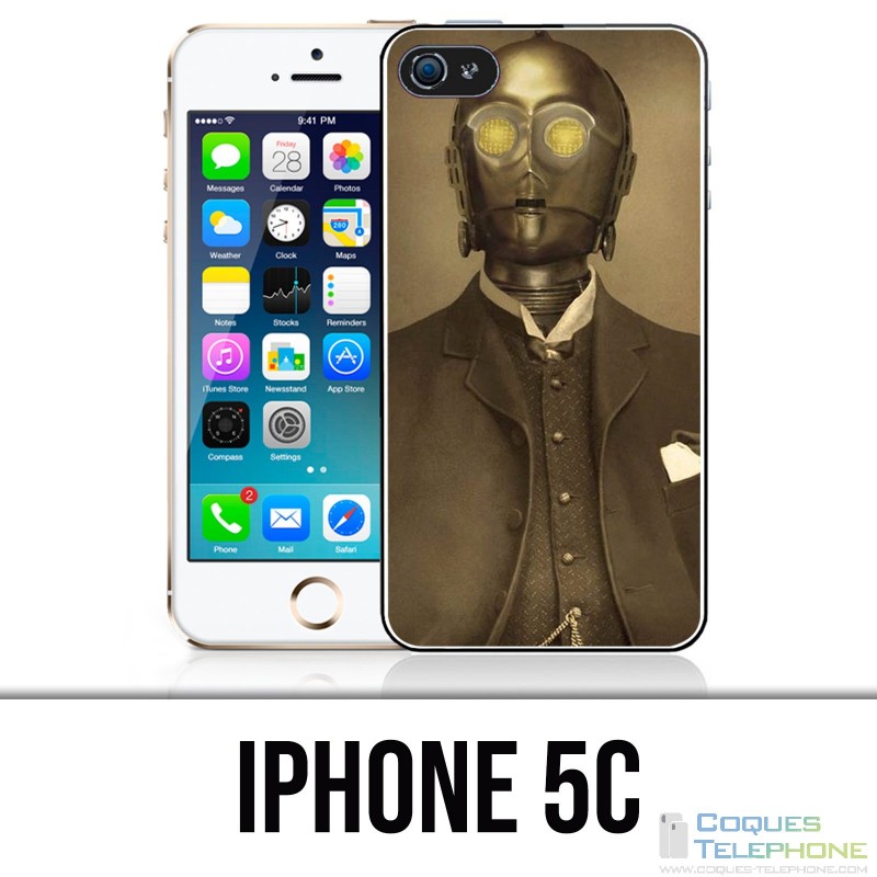 Coque iPhone 5C - Star Wars Vintage C3Po