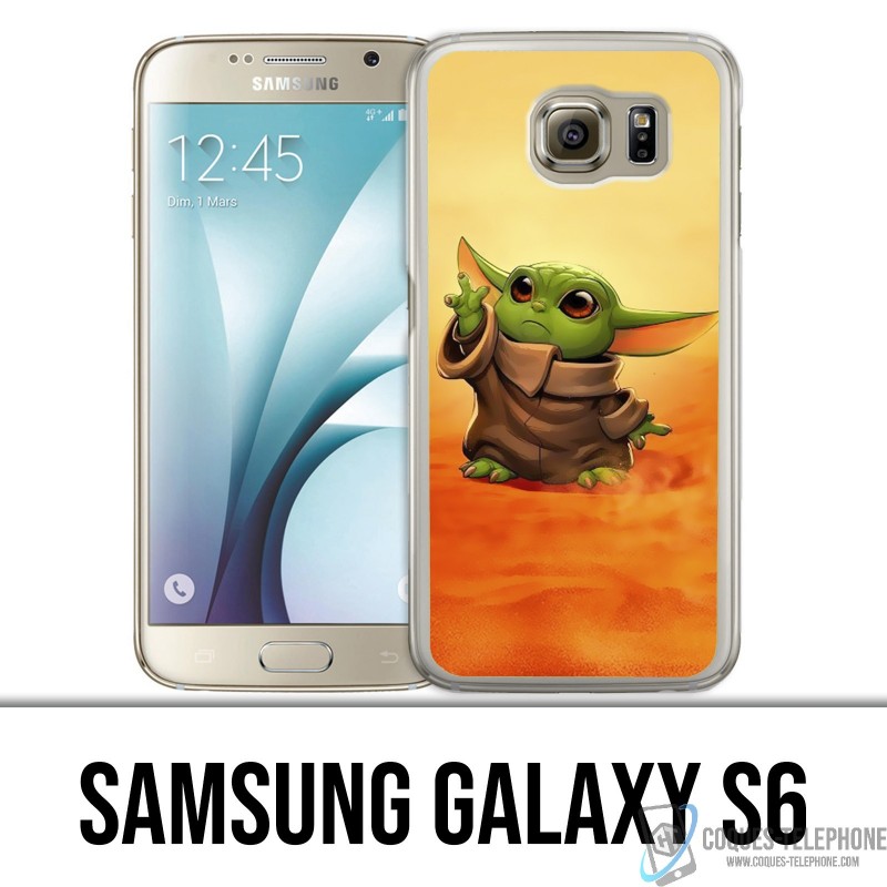 Coque Samsung Galaxy S6 - Star Wars baby Yoda Fanart