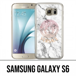 Coque Samsung Galaxy S6 - Versace marbre blanc