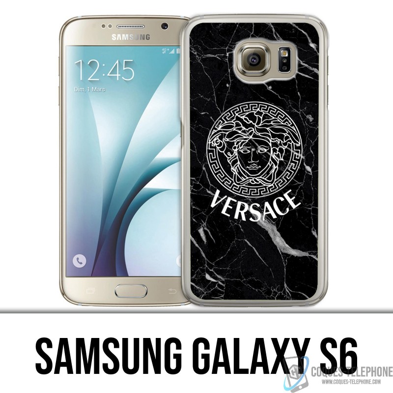 Coque Samsung Galaxy S6 - Versace marbre noir