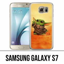 Funda Samsung Galaxy S7 - El bebé de Star Wars, Yoda Fanart