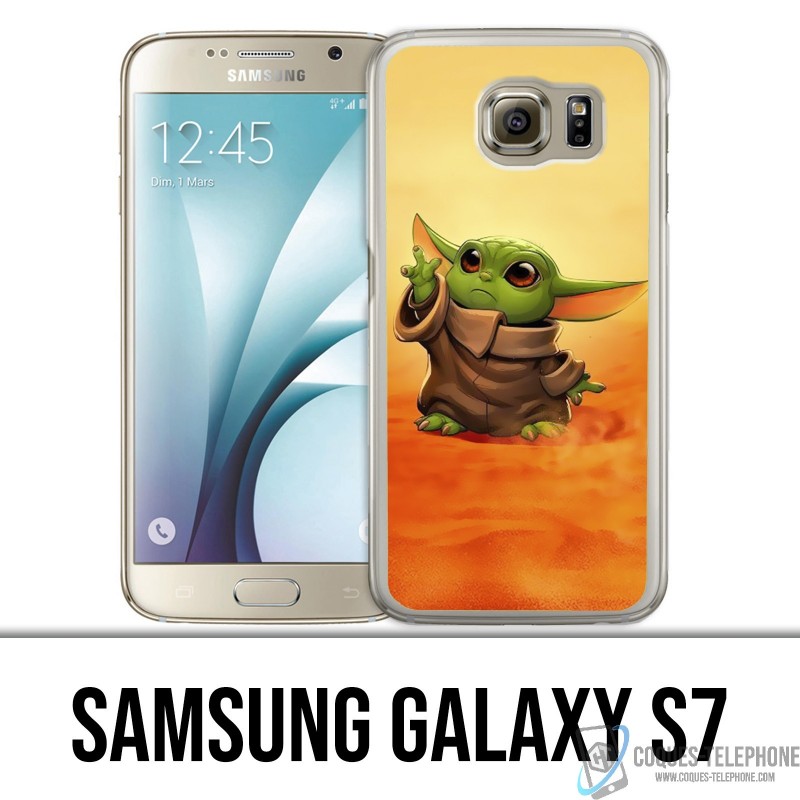 Samsung Galaxy S7 Custodia - Star Wars bambino Yoda Fanart