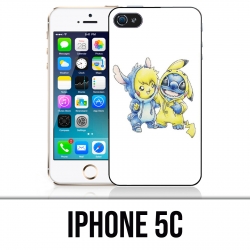 Funda iPhone 5C - Stitch Pikachu Baby