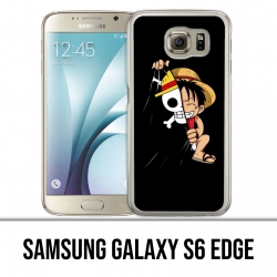 Coque Samsung Galaxy S6 edge - One Piece baby Luffy Drapeau