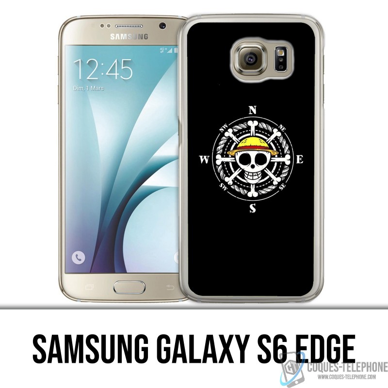 Samsung Galaxy S6 Rand - Einteilige Kompass-Logo-Tasche