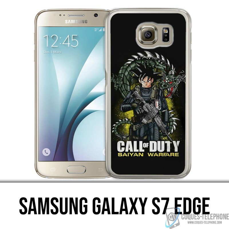 Coque Samsung Galaxy S7 edge - Call of Duty x Dragon Ball Saiyan Warfare