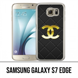 Samsung Galaxy S7 bordo guscio S7 - Logo in pelle Chanel