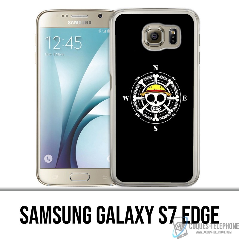 Coque Samsung Galaxy S7 edge - One Piece logo boussole