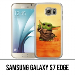 Samsung Galaxy S7 edge Funda - Star Wars baby Yoda Fanart