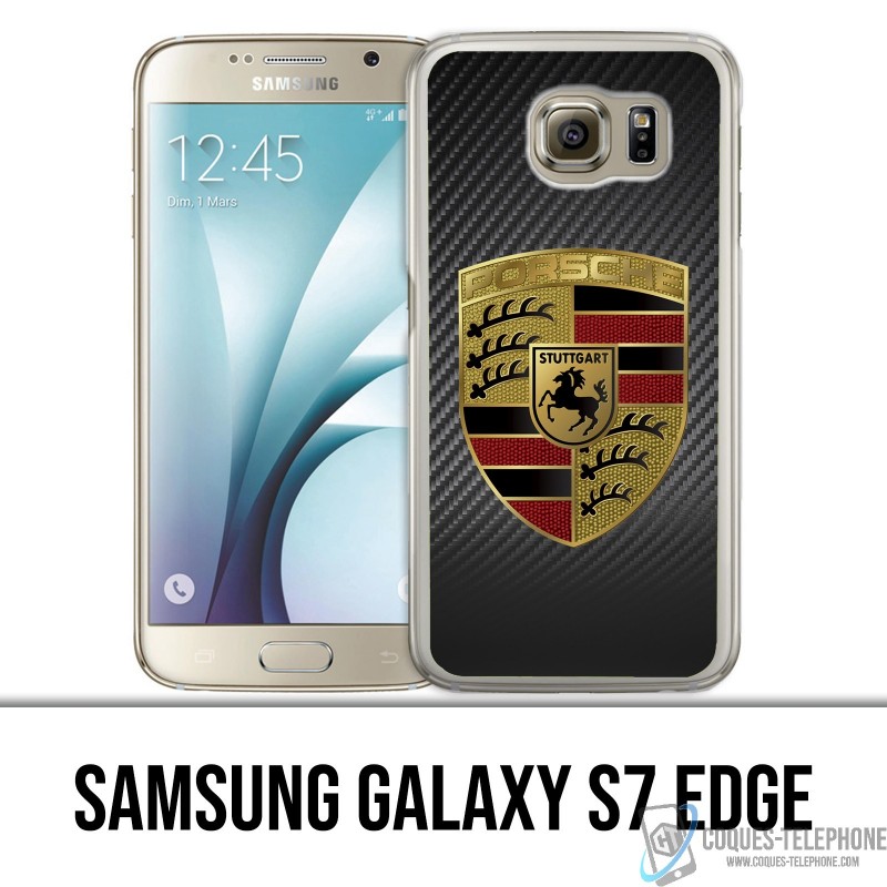 Samsung Galaxy S7-RandCase - Porsche Carbon Logo