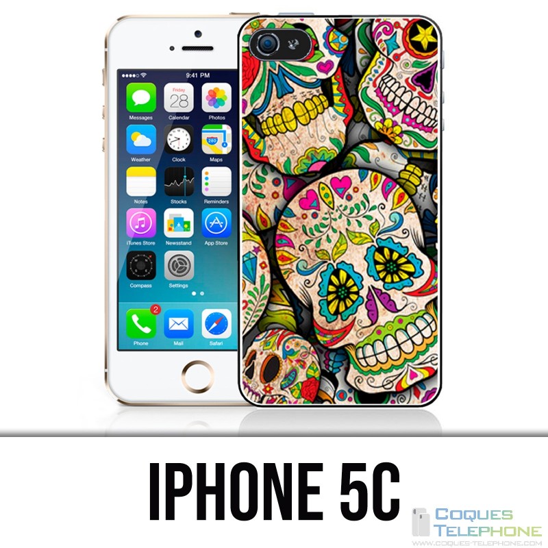 Funda iPhone 5C - Calavera de azúcar