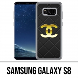 Samsung Galaxy S8-Case - Chanel-Leder-Logo