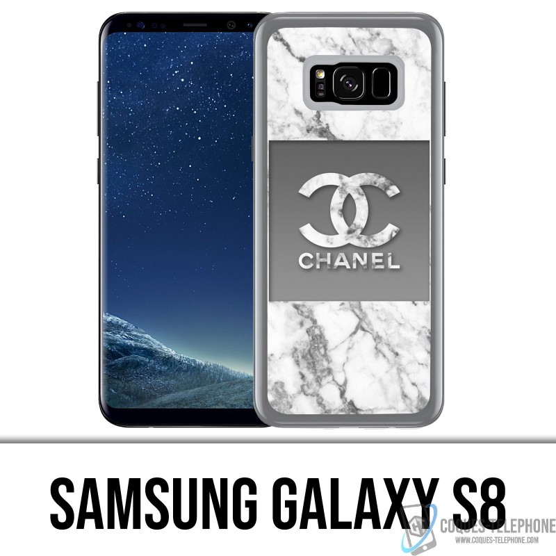 Samsung Galaxy S8 Case - Chanel Marble White