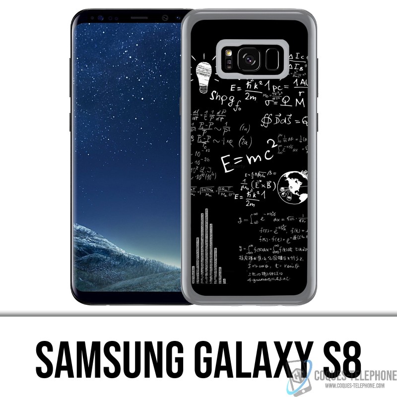 Samsung Galaxy S8 - E equals MC 2 blackboard