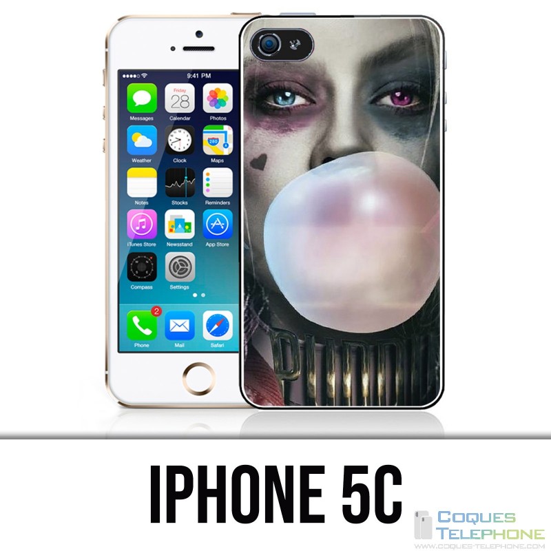 Coque iPhone 5C - Suicide Squad Harley Quinn Bubble Gum