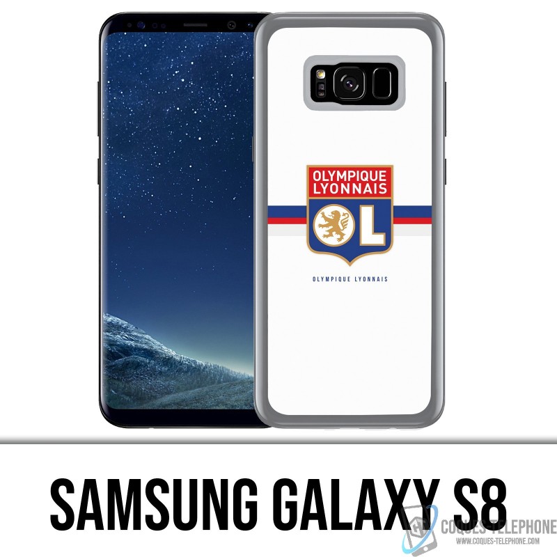 Coque Samsung Galaxy S8 - OL Olympique Lyonnais logo bandeau