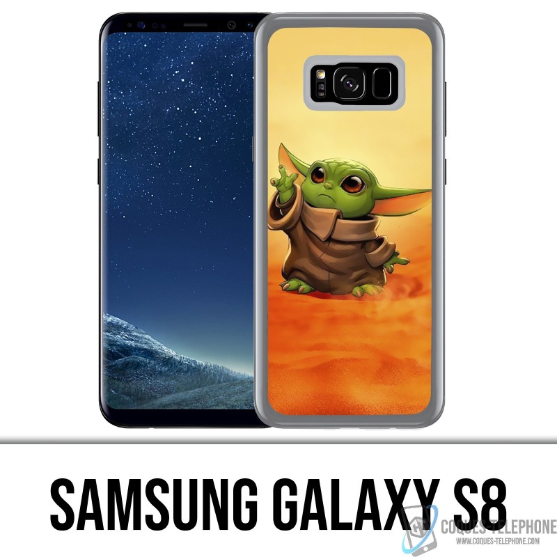 Coque Samsung Galaxy S8 - Star Wars baby Yoda Fanart