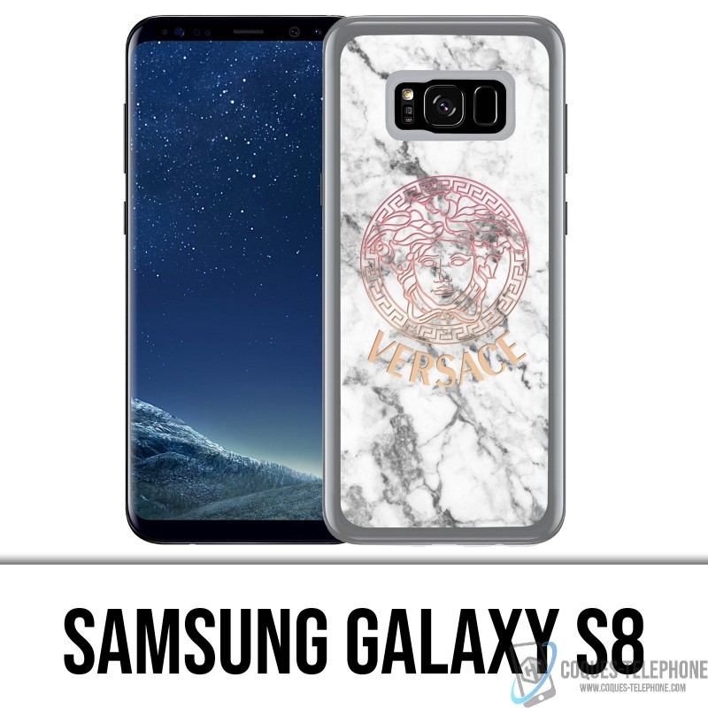 Samsung Galaxy S8 Case - Versace weißer Marmor