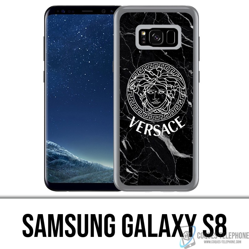 Coque Samsung Galaxy S8 - Versace marbre noir