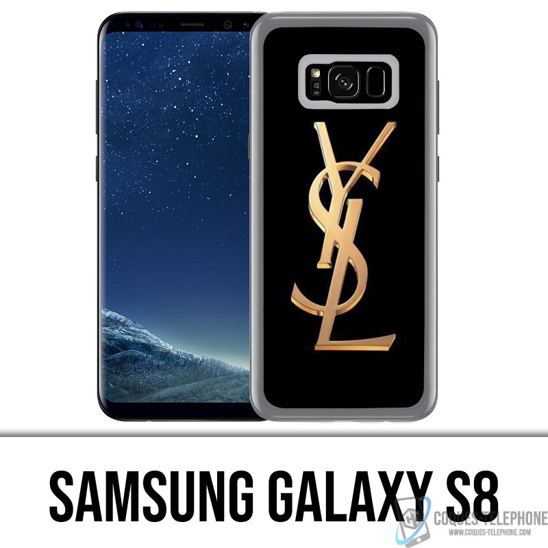 Coque Samsung Galaxy S8 - YSL Yves Saint Laurent Gold Logo