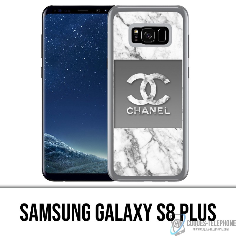 Coque Samsung Galaxy S8 PLUS - Chanel Marbre Blanc