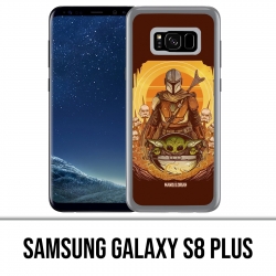 Coque Samsung Galaxy S8 PLUS - Star Wars Mandalorian Yoda fanart