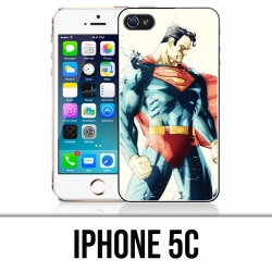 Custodia per iPhone 5C: Superman Paintart