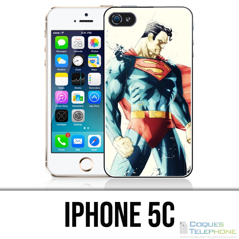 Coque iPhone 5C - Superman Paintart