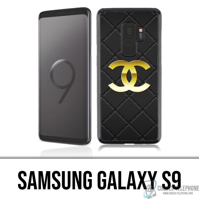 Funda para el Samsung Galaxy S9 - Logotipo de cuero de Chanel