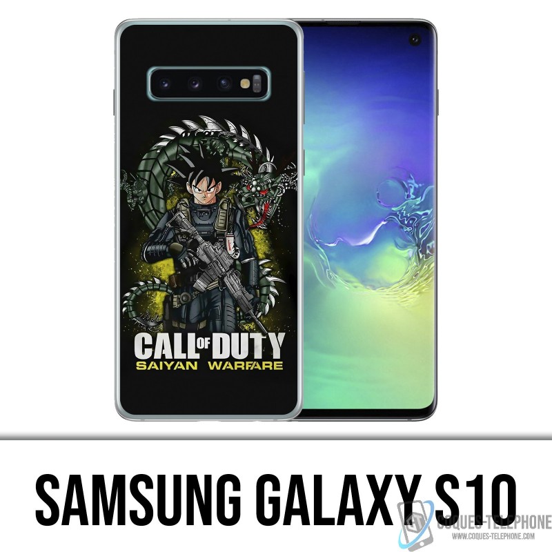 Case Samsung Galaxy S10 - Aufruf der Pflicht x Dragon Ball Saiyan Warfare