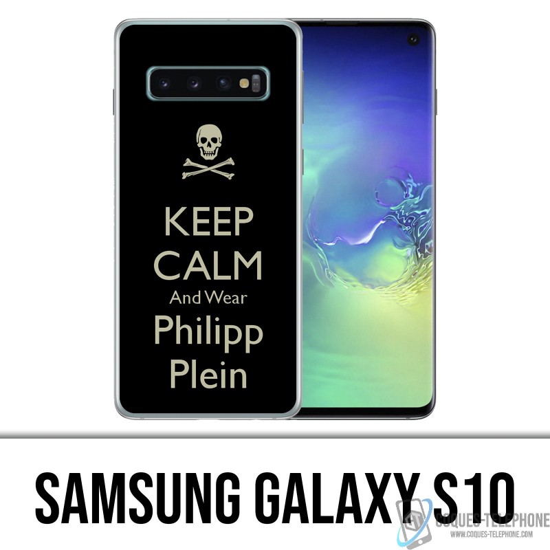 Coque Samsung Galaxy S10 - Keep calm Philipp Plein