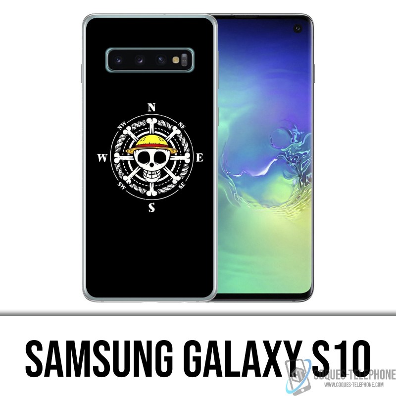 Samsung Galaxy S10 Case - einteiliges Kompass-Logo