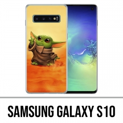 Samsung Galaxy S10 Custodia - Star Wars bambino Yoda Fanart