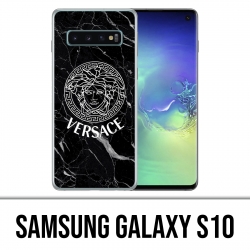 Coque Samsung Galaxy S10 - Versace marbre noir